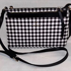 Nanette Lepore Black & White Checkered Crossbody
